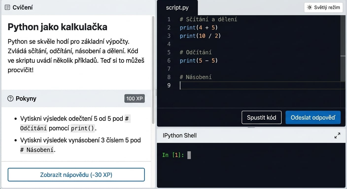 Rozhraní DataCampu