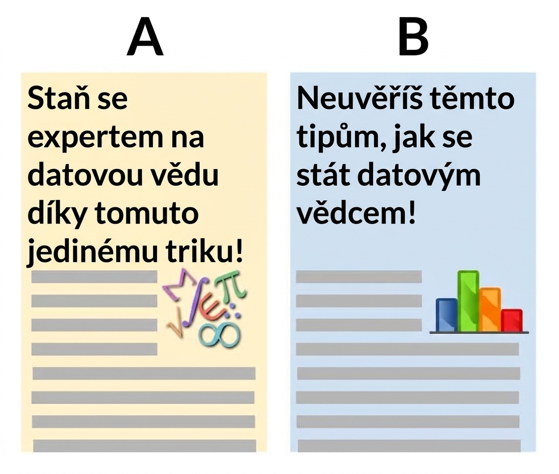 a/b test nadpisů
