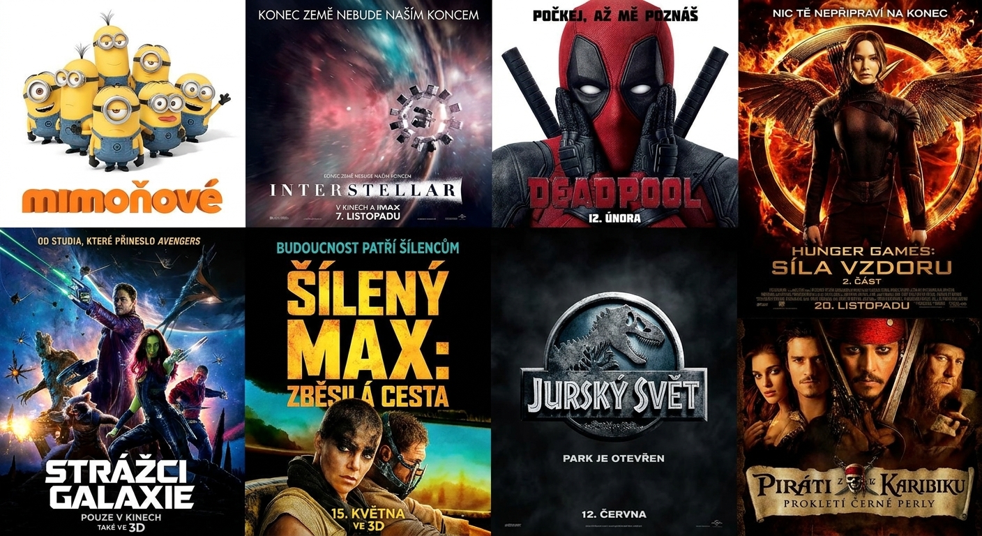 Koláž filmových plakátů