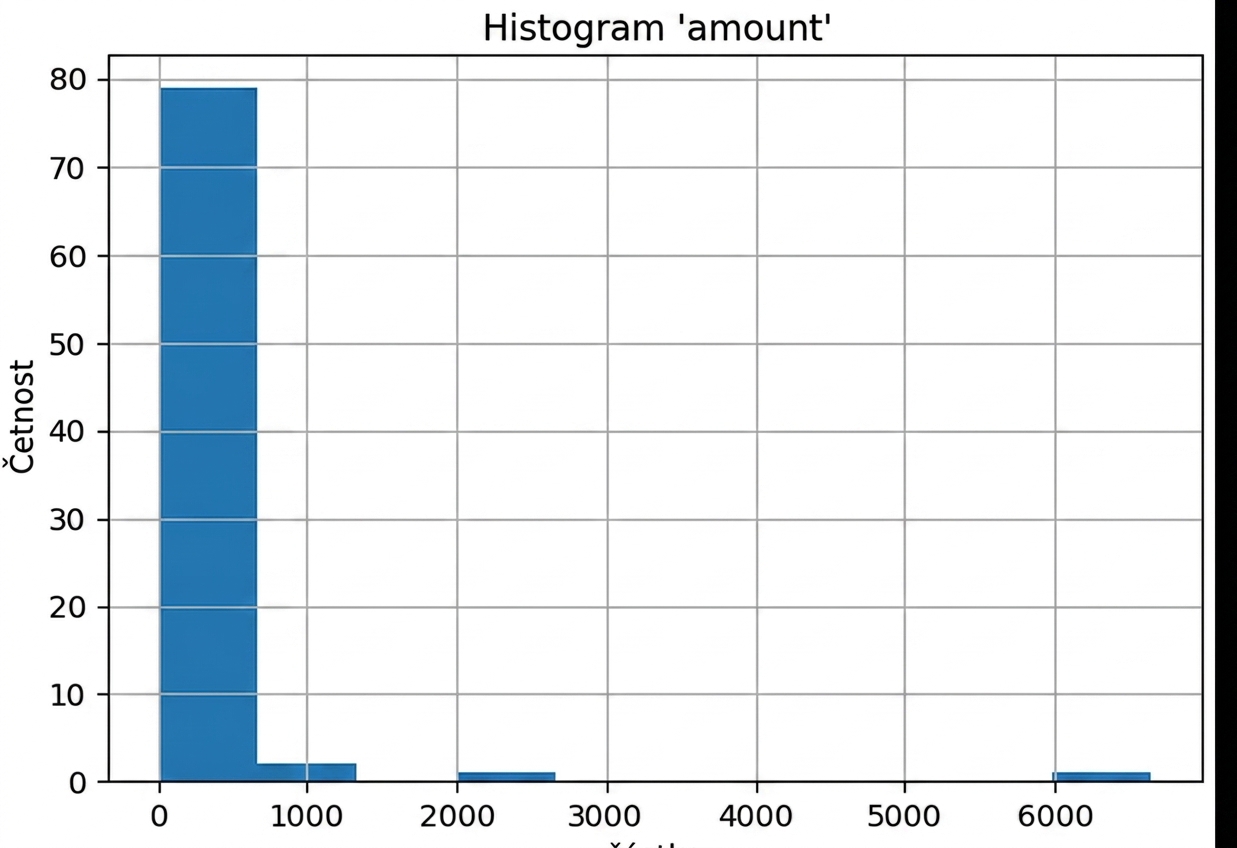 Histogram proměnné bodywt