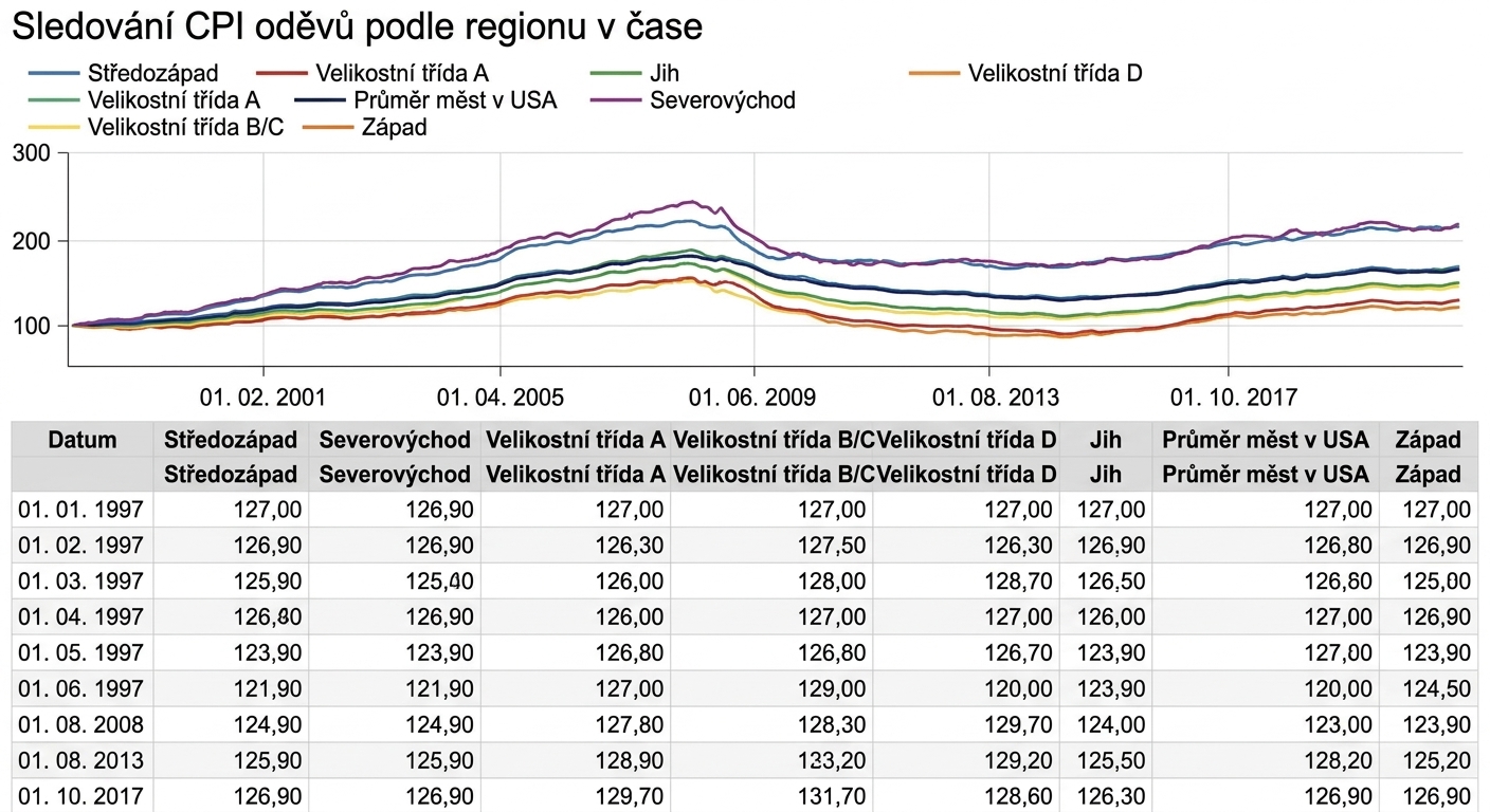 Příklad stránkované sestavy v Power BI.