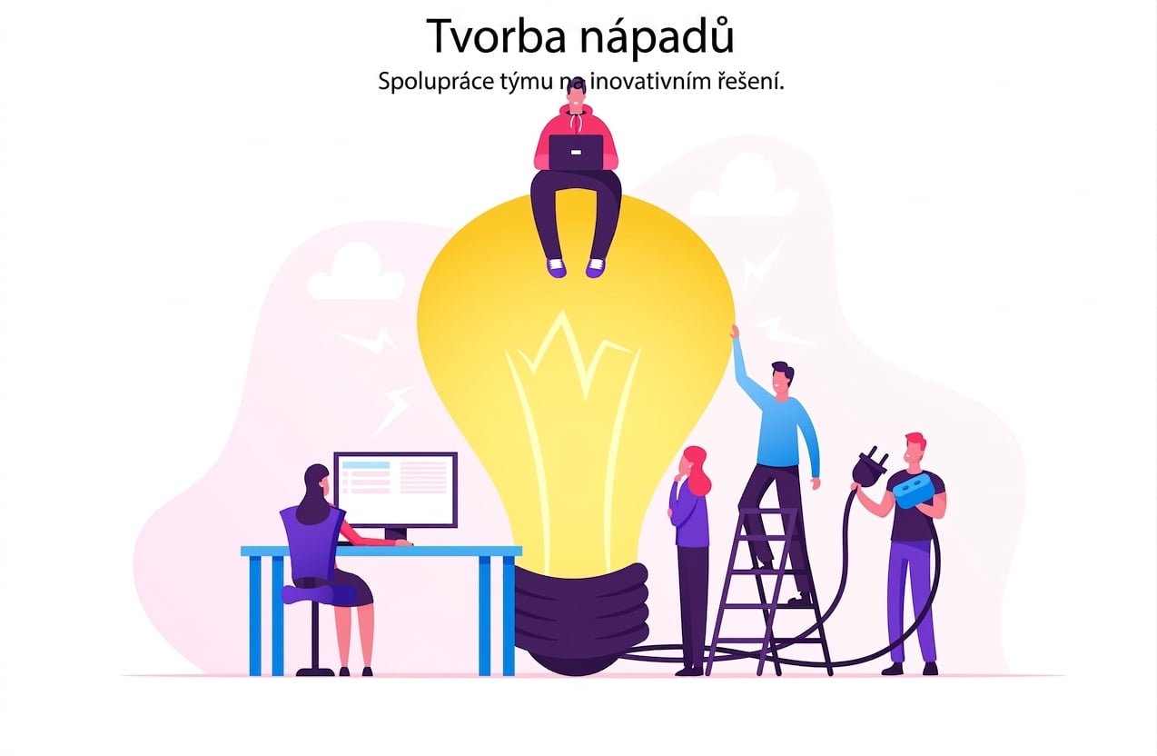 Ilustrace vznikajícího nápadu