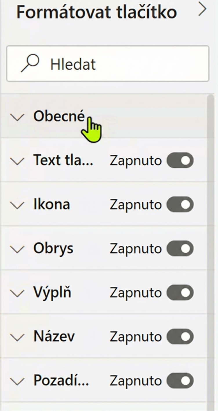 Tlačítka mohou být v jednom ze čtyř stavů