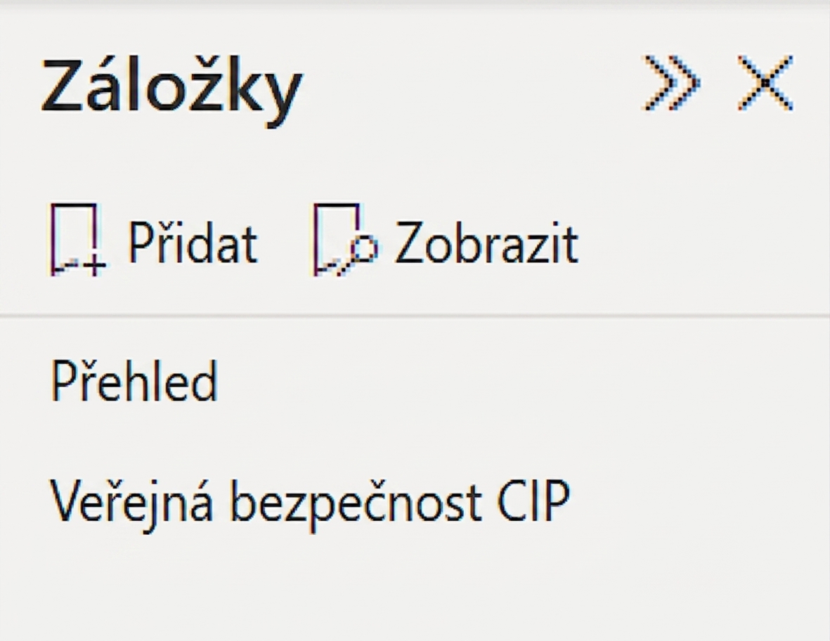 Záložky v Power BI