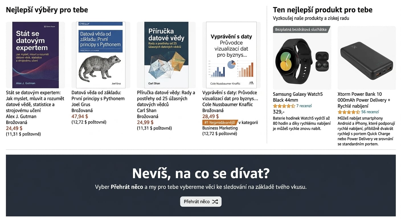 Příklady doporučovacích systémů