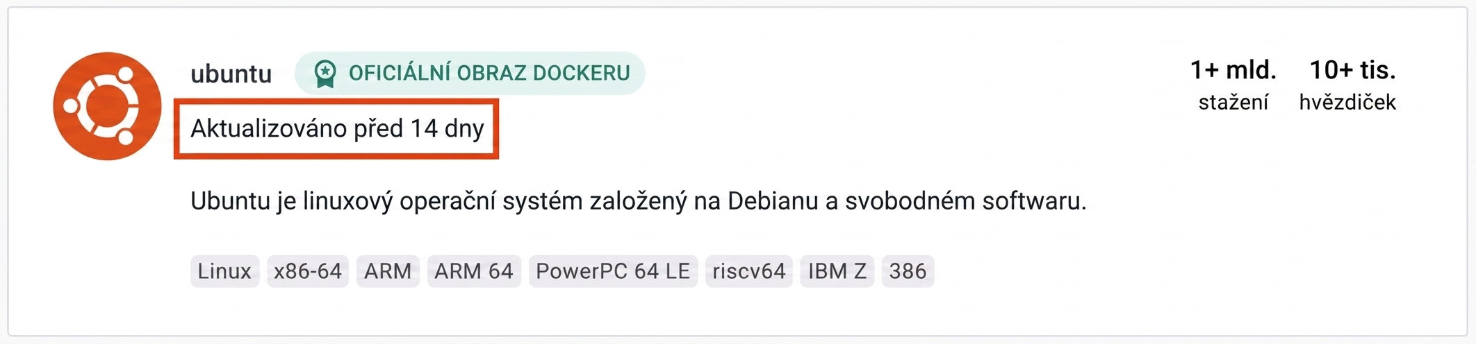 Populární obraz Ubuntu byl aktualizován před pouhými 14 dny.