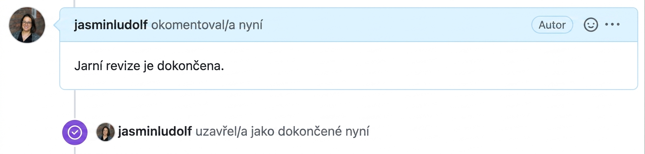 Zobrazení uzavřeného problému