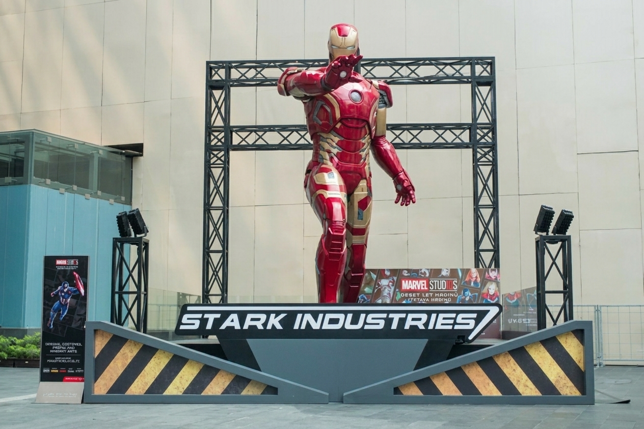 Oblek Iron Mana na platformě Stark Industries