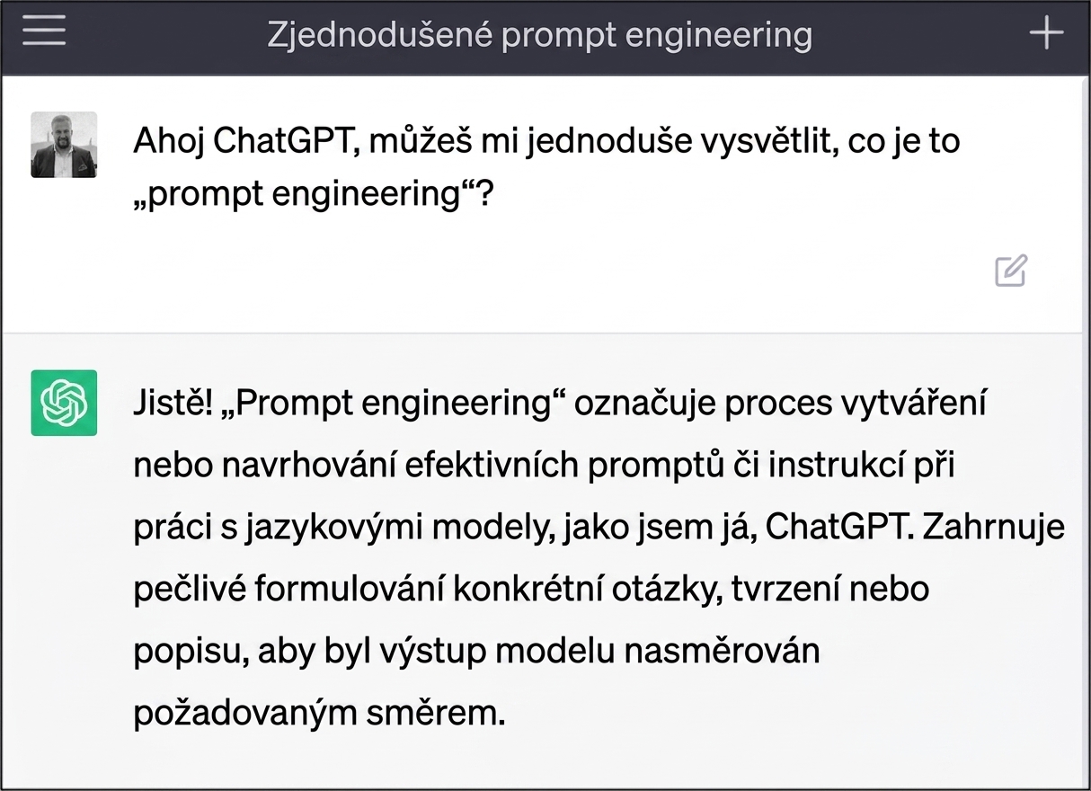 Dotaz zadaný do ChatGPT