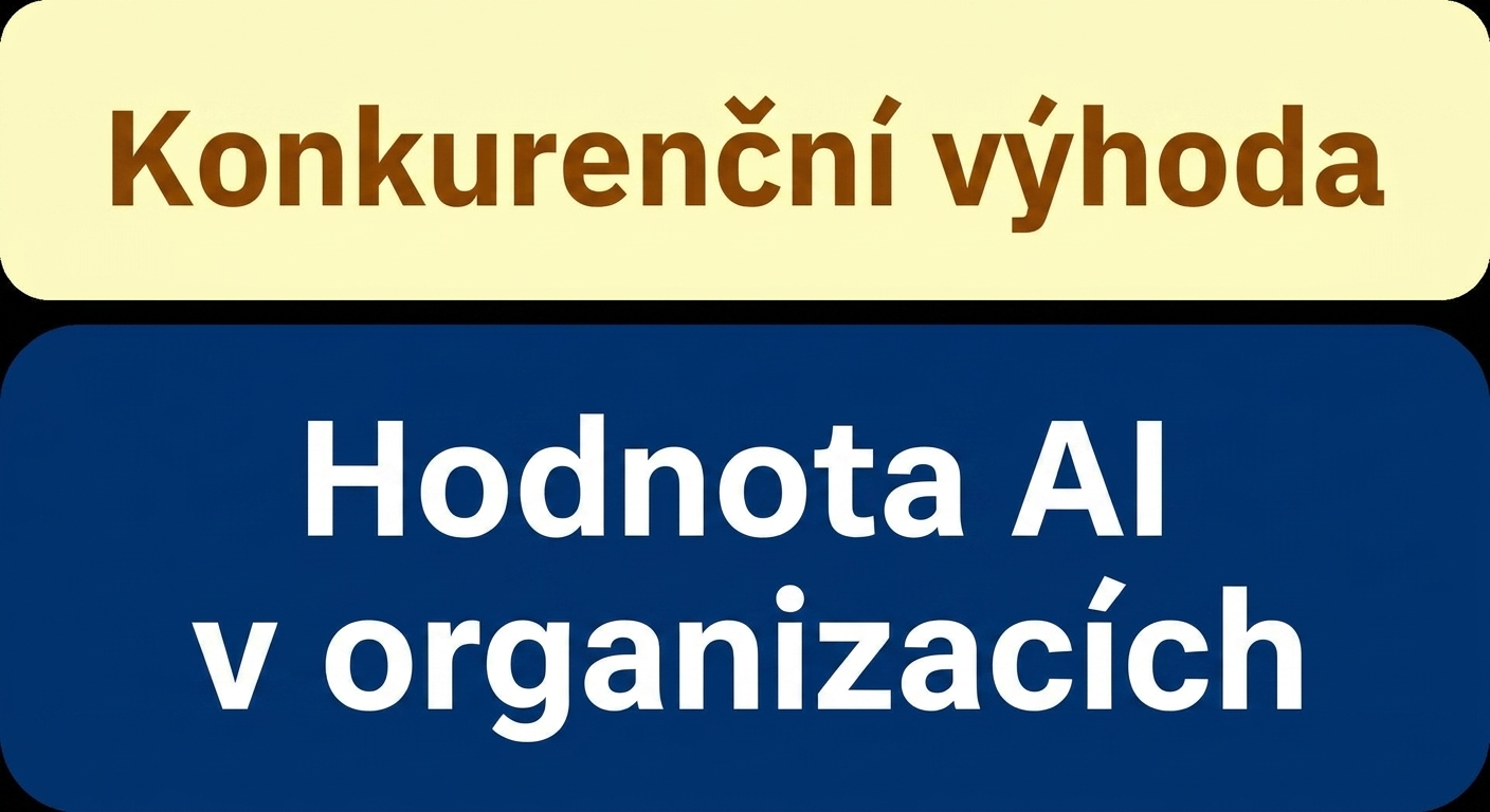 Hodnota AI v organizacích: konkurenční výhoda