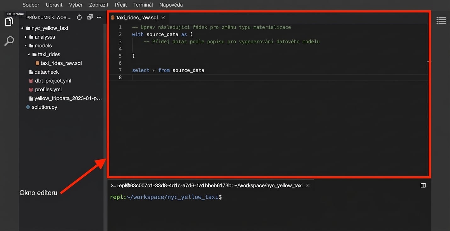 Obrázek prostředí IDE – Editor .jpg