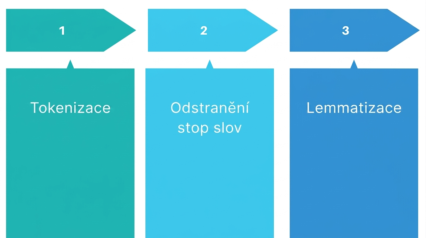 Tři nejčastější kroky předzpracování textu