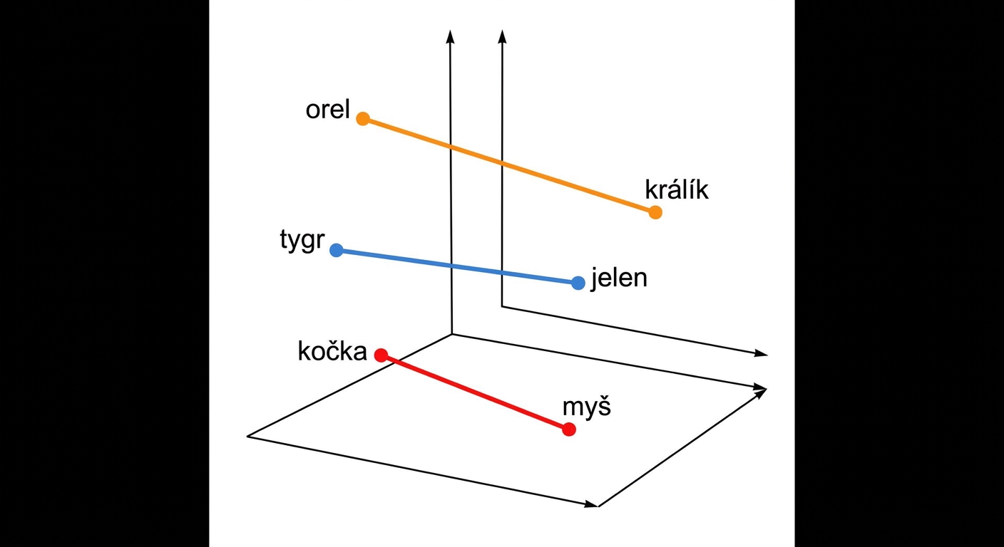 Slovní vektory predátora a kořisti