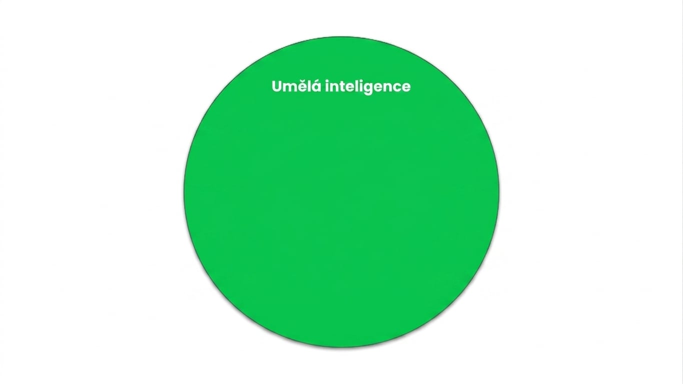 Kruh znázorňující oblast umělé inteligence