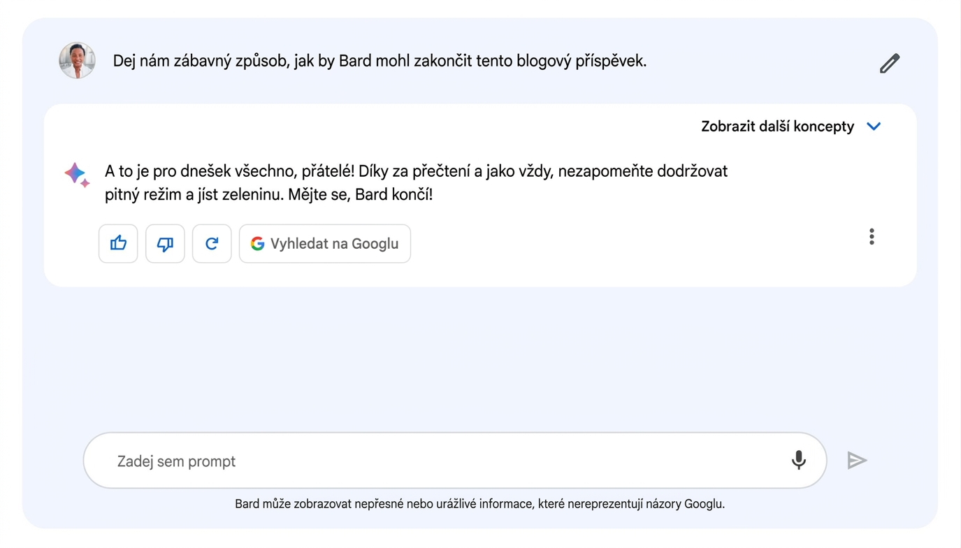 Obrázek chatbota Google Bard