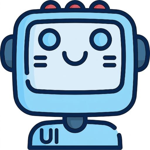 Ikona roztomilého robota.