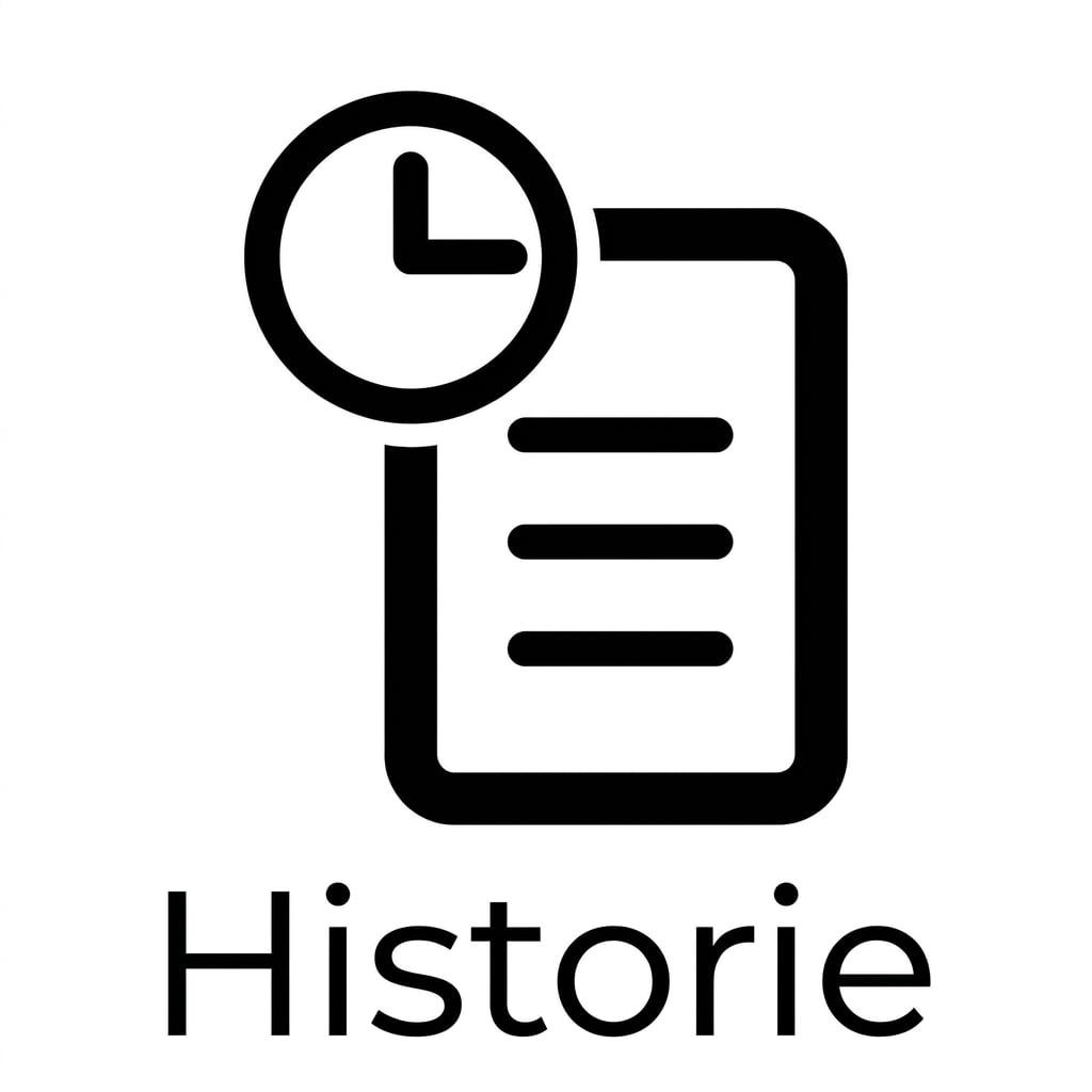 Ikona představující vzorce z historie.