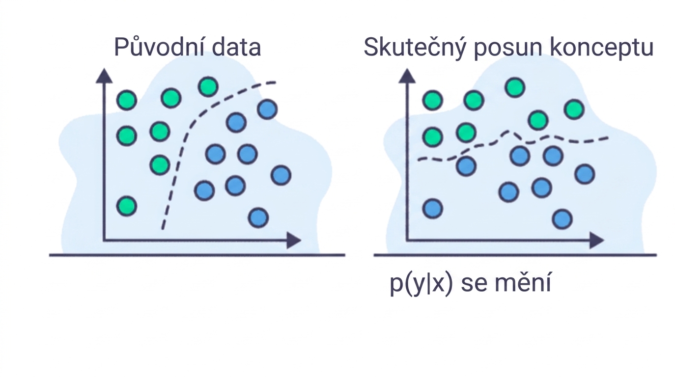 Změna vztahů v datech.