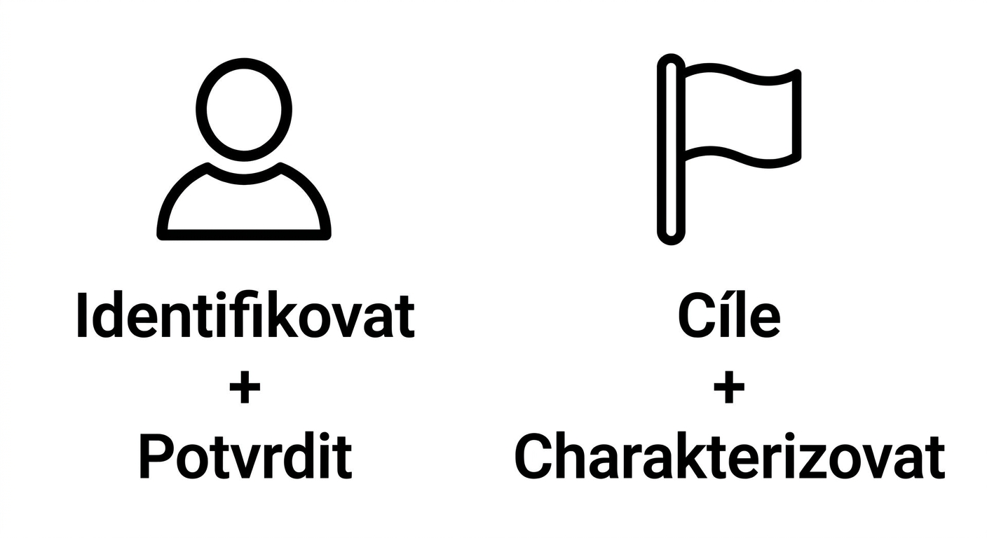 Cíle a charakterizace.