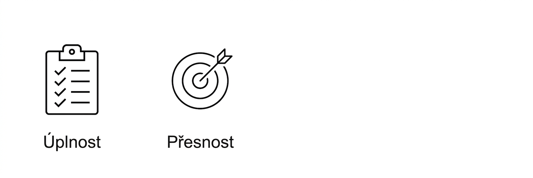 Přesnost.