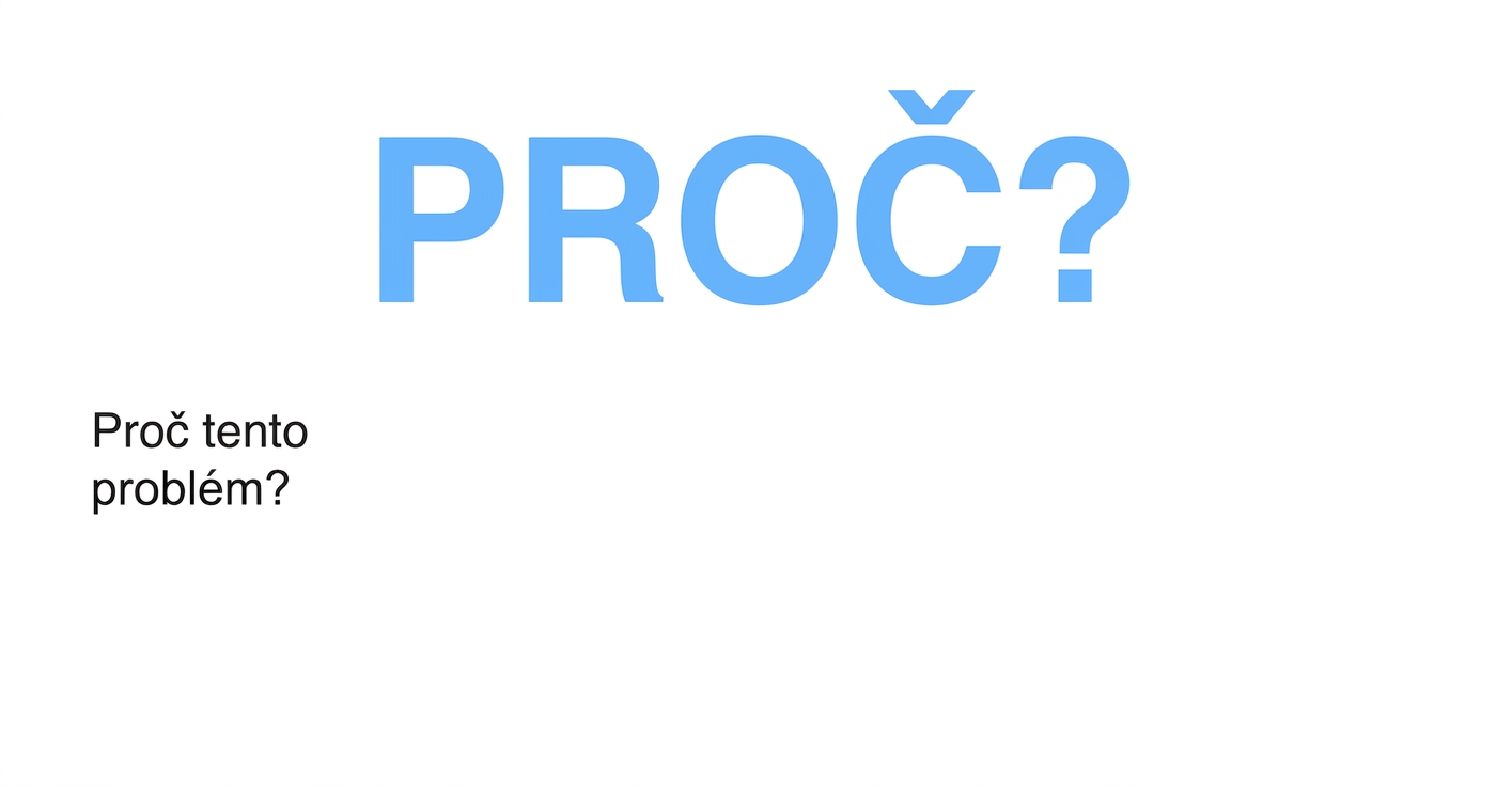 Proč tento problém?