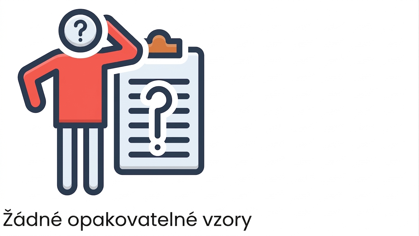 Žádné opakovatelné vzory