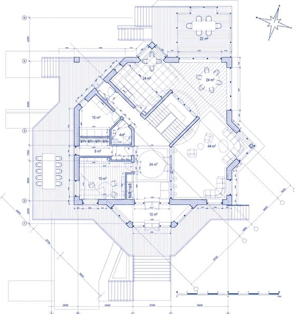 Architektonický plán budovy