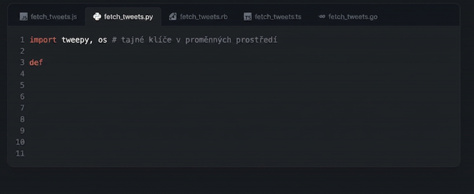 Ukázka GitHub Copilotu v akci