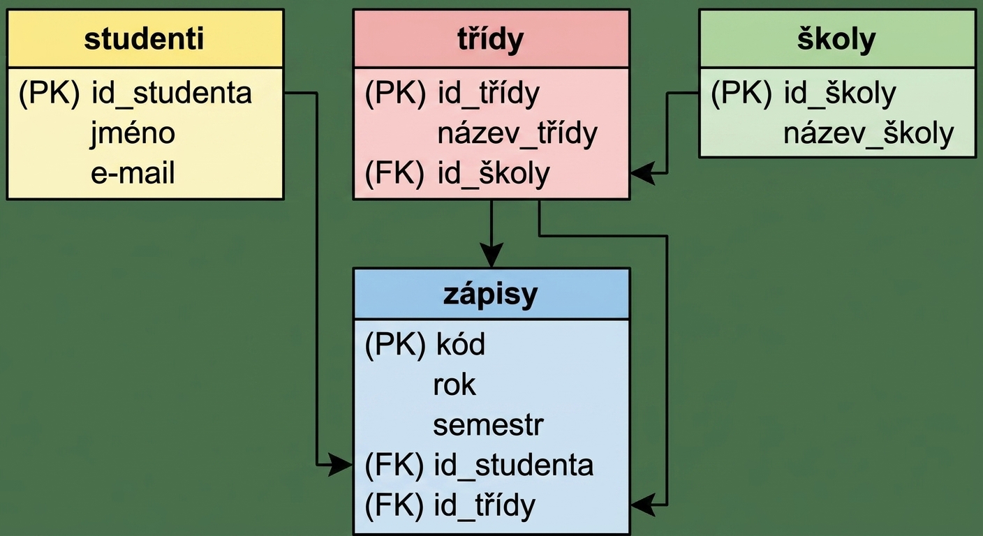 Finální ER model vysoké školy