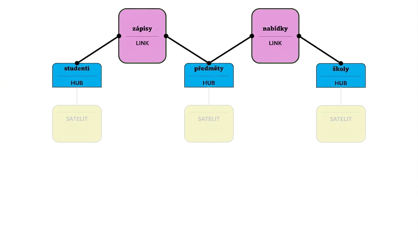 Model data vault: linky