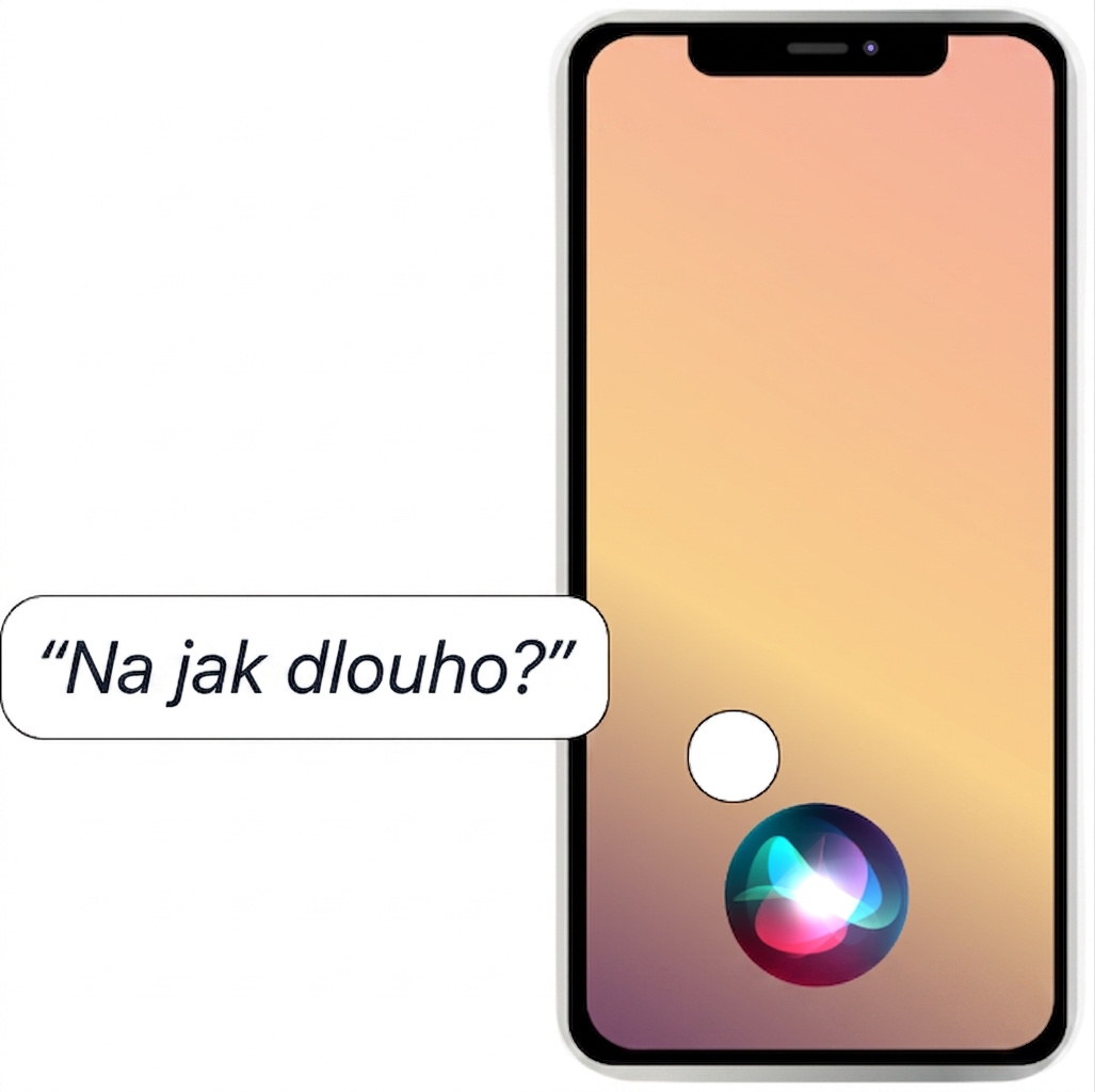 Ikona hlasového asistenta ve smartphonu