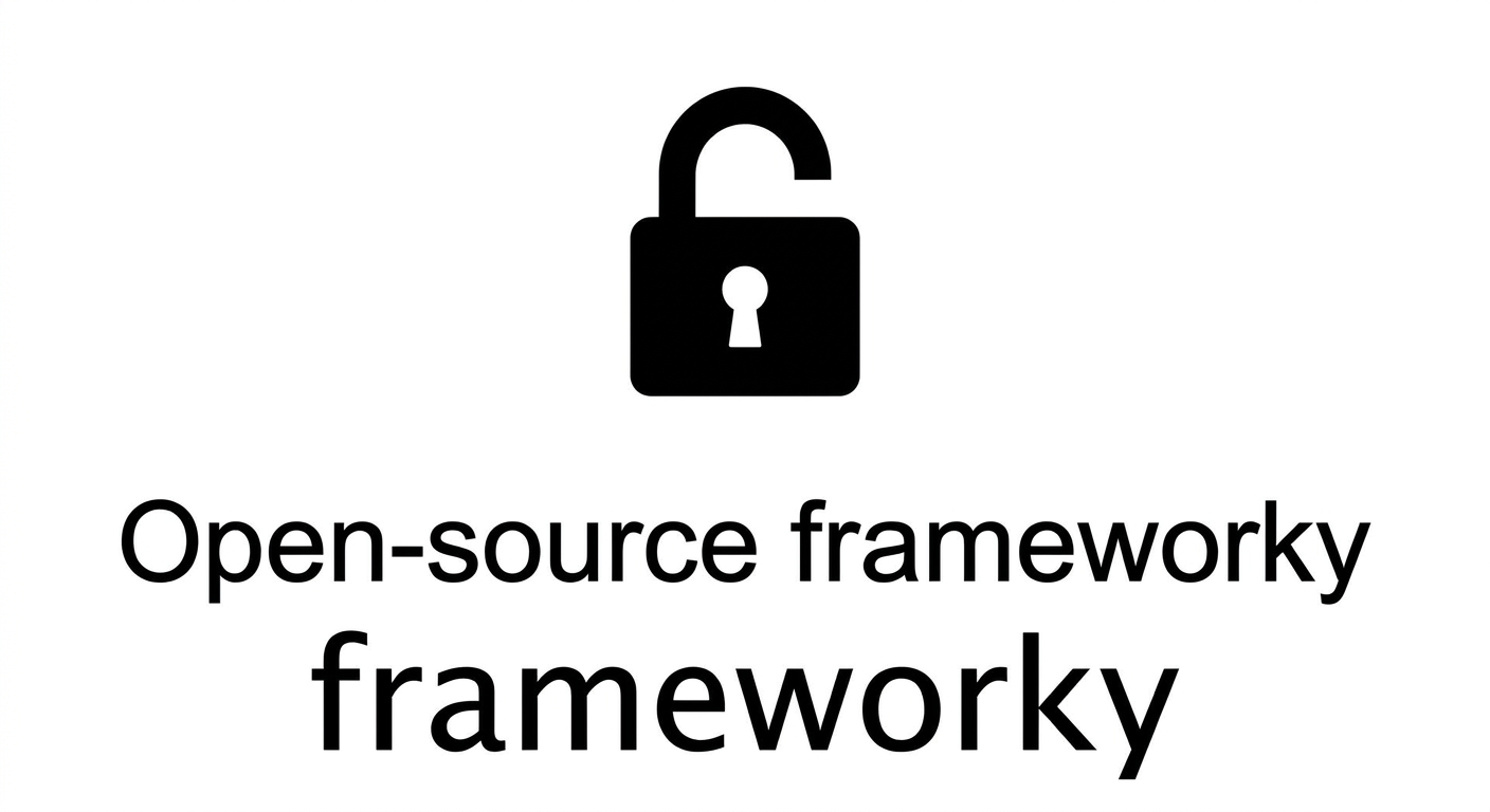 Ikona znázorňující open-source frameworky.
