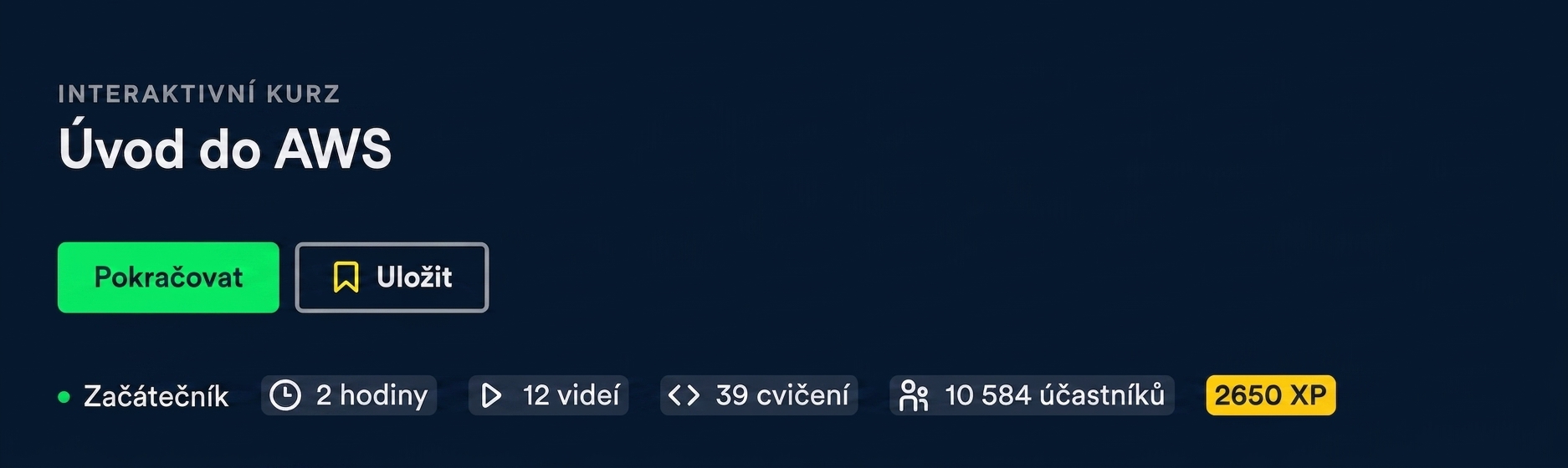 Kurz Úvod do AWS