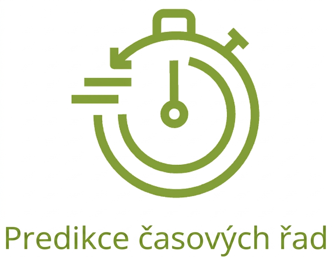 Ikona znázorňující predikce časových řad.
