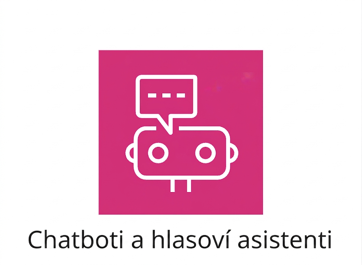 Ikona chatbotů a hlasových asistentů.