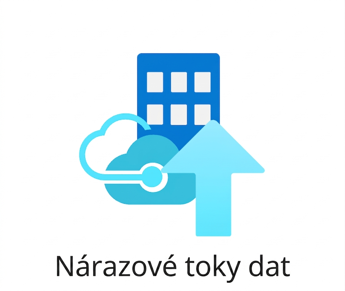 Ikona nepravidelných datových špiček.