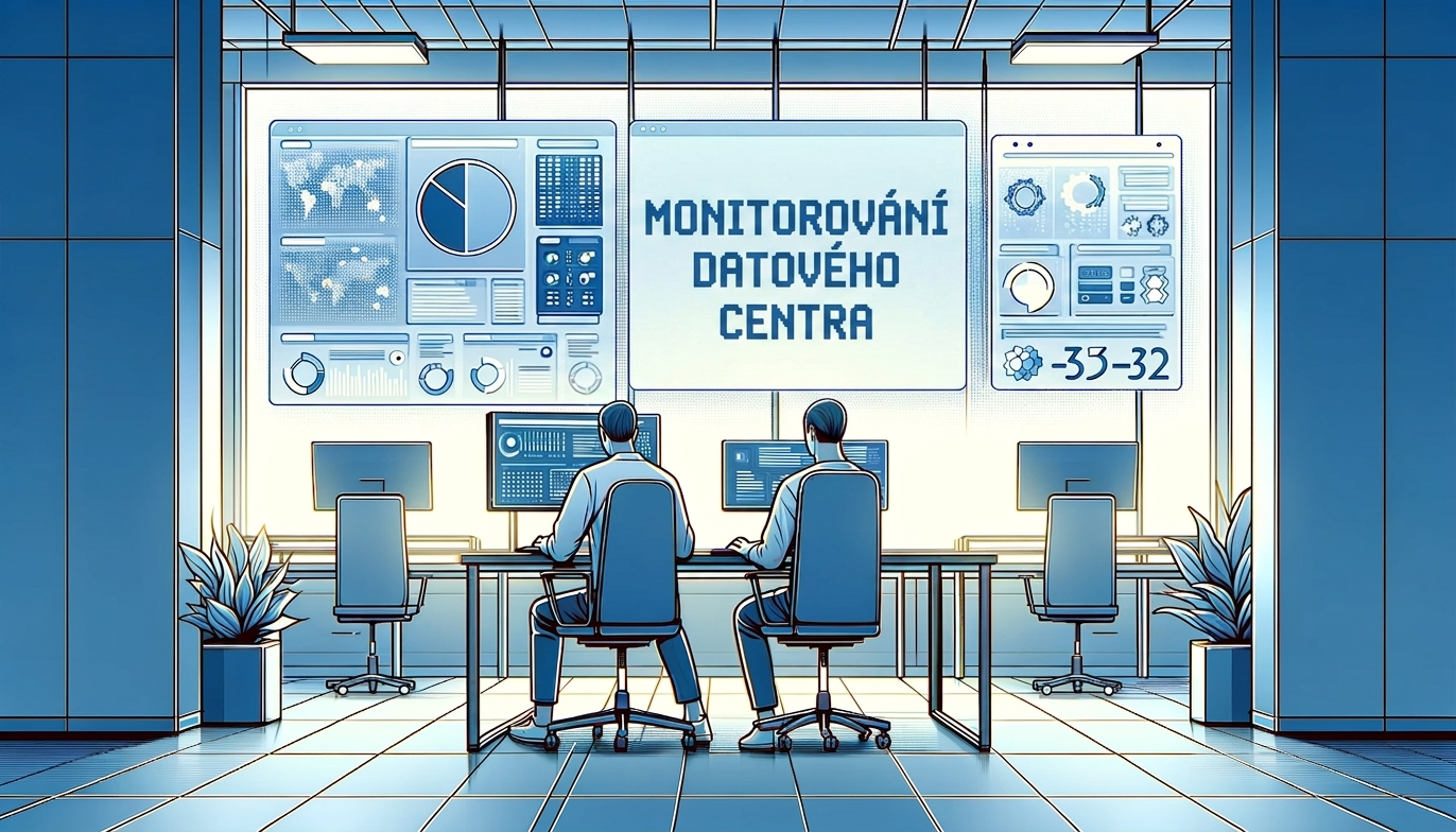 Kreslený obrázek digitální laboratoře