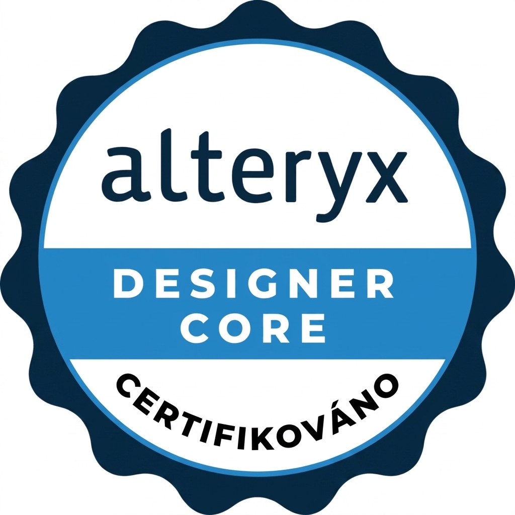 Logo certifikace Alteryx Core