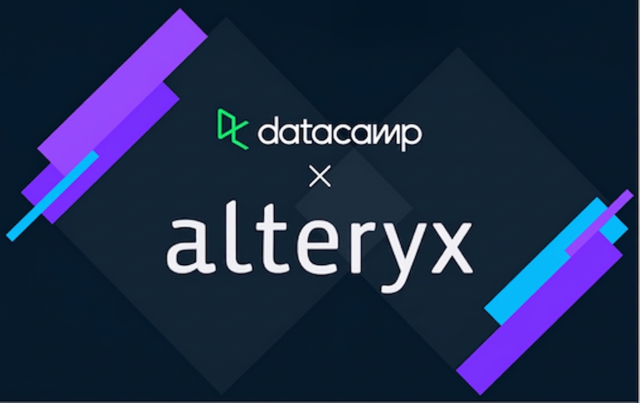 Obrázek partnerství DataCamp a Alteryx
