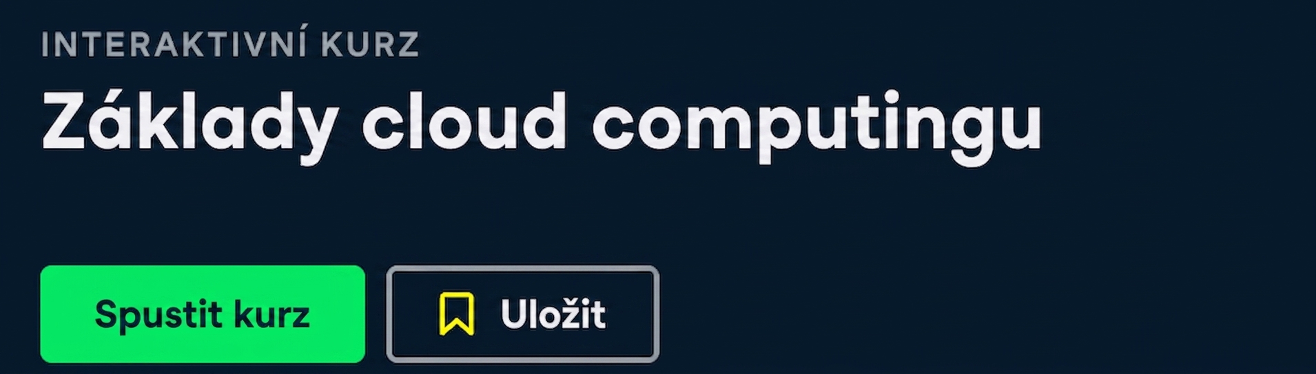 Kurz DataCamp: Úvod do cloud computingu