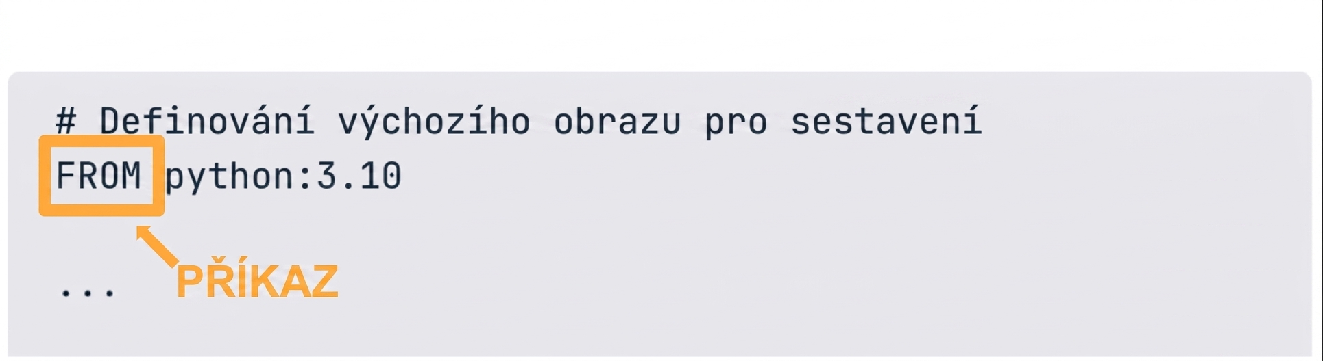 Dockerfile – příkaz Docker instrukce