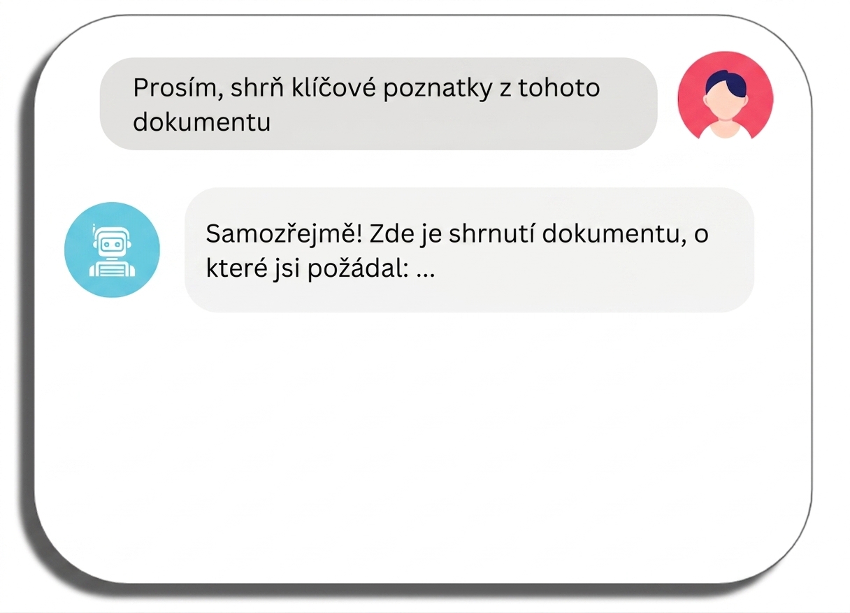Chatbot souhlasí s úkolem
