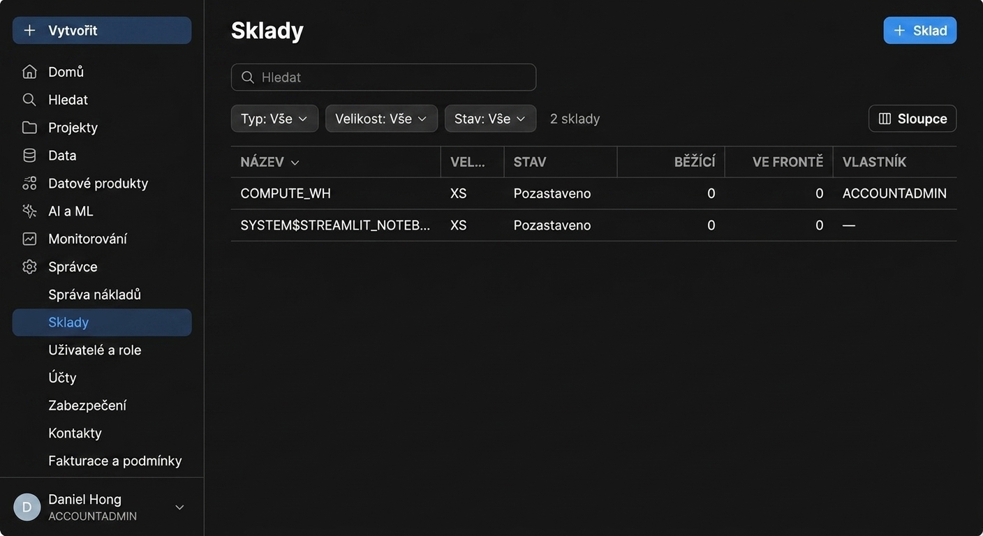 GIF vytváření nového skladiště