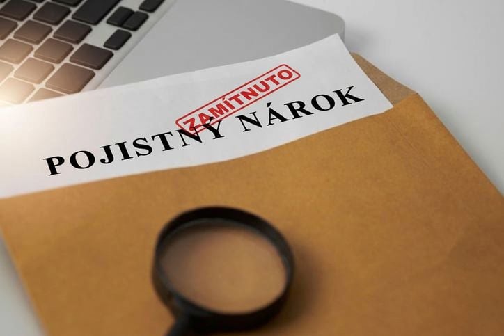 Fotografie zamítnuté pojistné události.