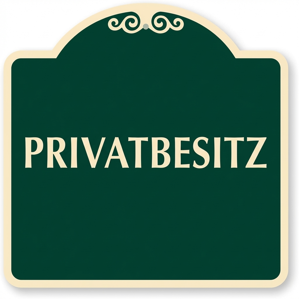 Privatgrundstück-Schild