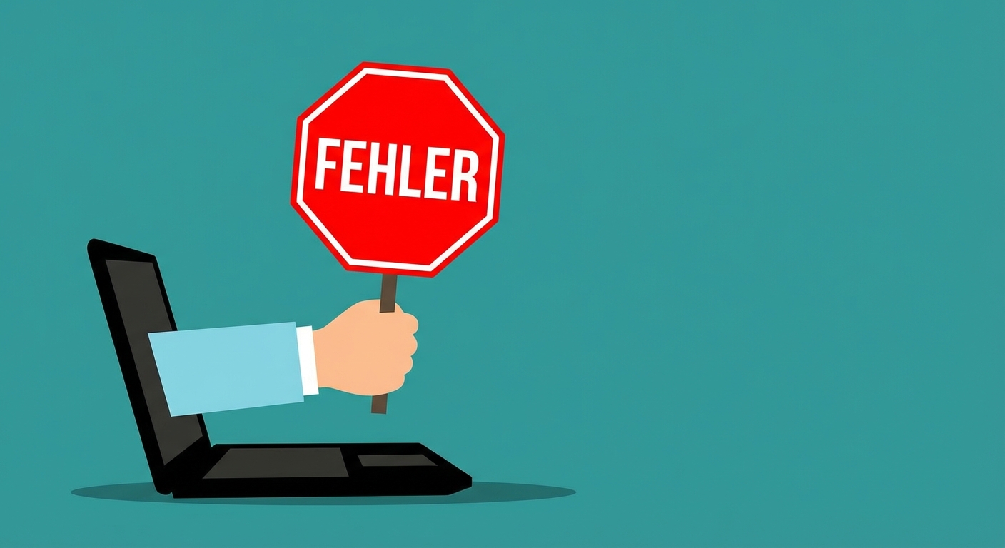 Bild, das einen Computerfehler darstellt