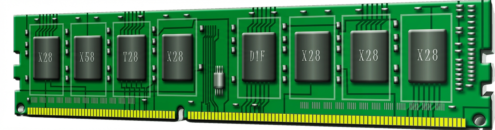 Abbildung eines RAM-Speicherchips