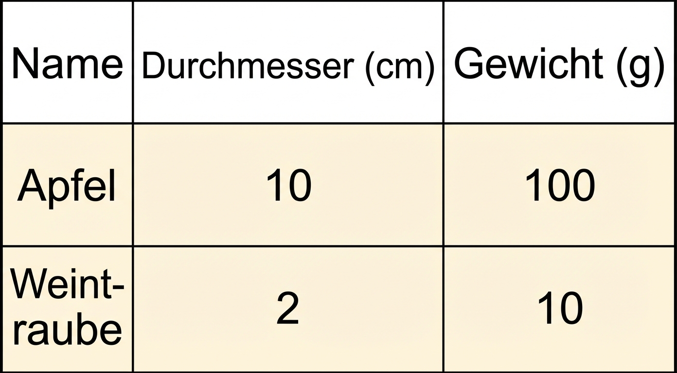 Beispiel für spaltenorientierte Speicherung