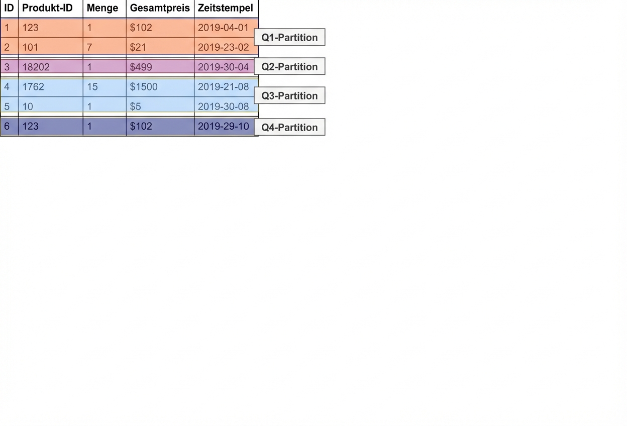 Horizontal partitioning: example