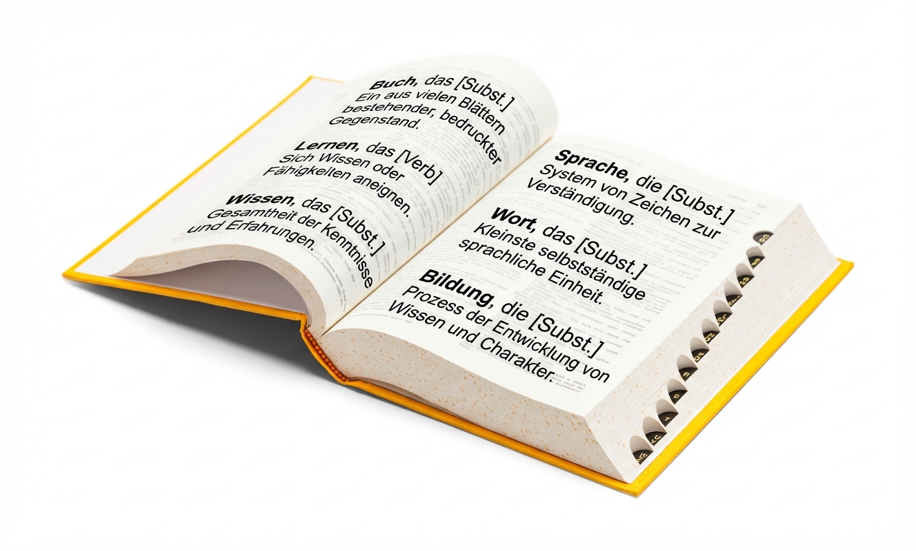 Ein Wörterbuch umschließt mehrere Paare aus eckigen Klammern und stellt symbolisch ein Dictionary aus Listen dar